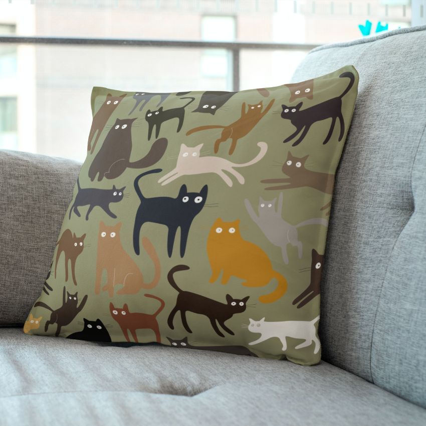 Cat Lovers Print and Cushions