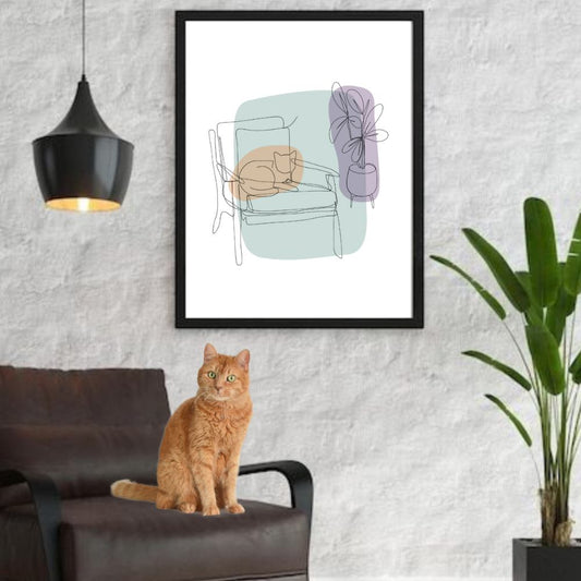 Sketchy Cat Print