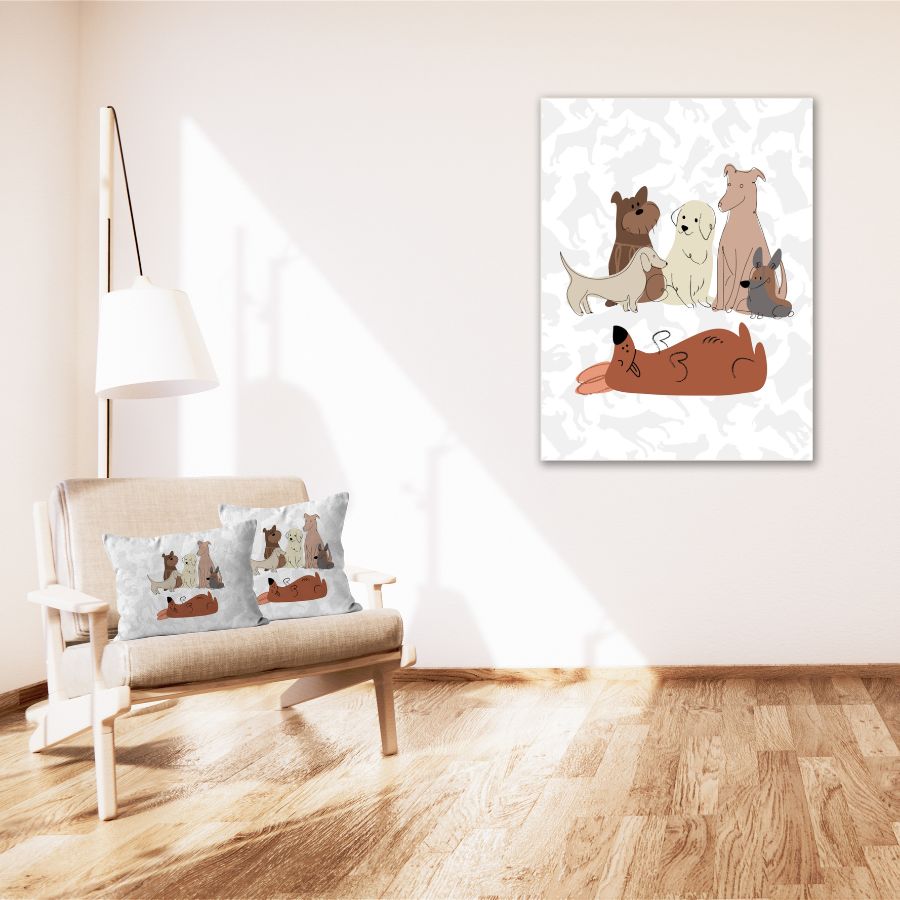Judgmental Dogs Print and Cushions