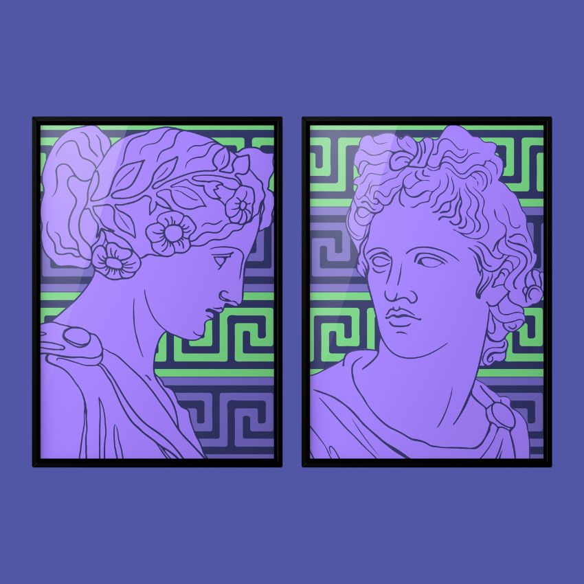 Neon Myth Set of 2 Prints