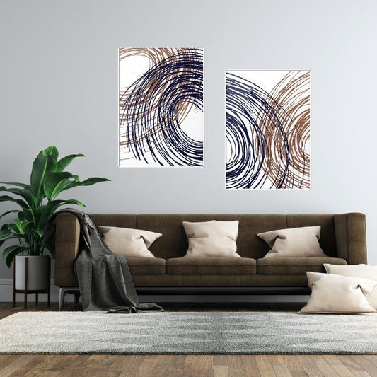 Modern Whirlpools Set of 2 Prints