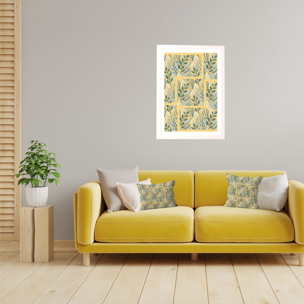 Yellow Field Print and Cushions