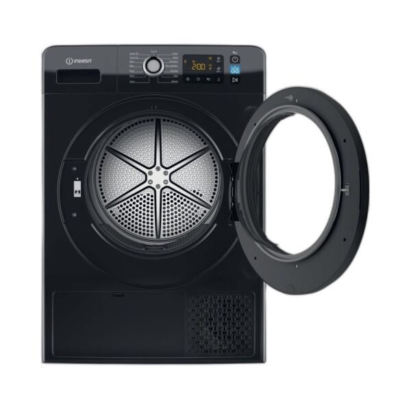 Indesit YT M11 92B X UK - Black Heat Pump Condenser Dryer - A++ energy