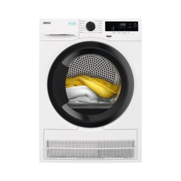 Zanussi ZDH87A2DG - White 8KG Heat Pump Condenser Dryer - A++ energy